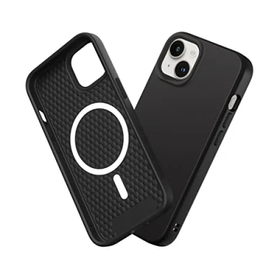 Afbeelding van RHINOSHIELD Hoesje compatibel met [iPhone 14/13] SolidSuit Magsafe dunne hoes schokabsorberende technologie en premium matte afwerking klassiek zwart