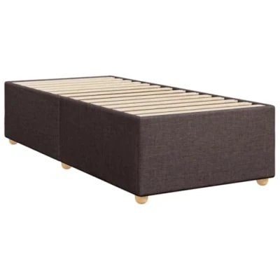 Afbeelding van vidaXL Bedframe stof donkerbruin 90x200 cm