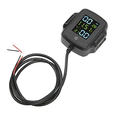 Afbeelding van Moto TPMS, Weerbestendigheid TPMS met 2 externe sensoren, zeer nauwkeurige weergave van USB opladen 12 V