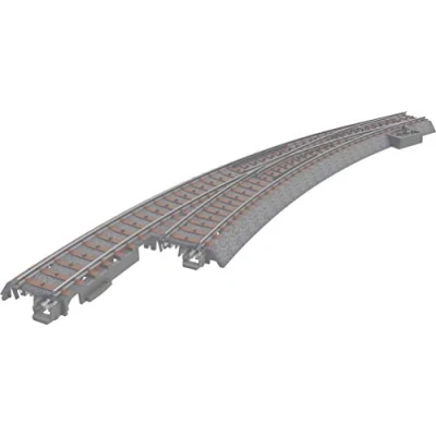 Afbeelding van H0 Märklin C rails (met ballastbed) 24771 Slanke wissel, Links 30 Met handbediening