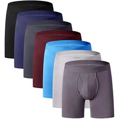 Afbeelding van YOULEHE Set Boxershorts voor heren, gemaakt van zacht bamboe, ademend