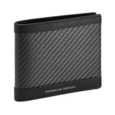 Afbeelding van PORSCHE DESIGN Kaarthoes Carbon Billfold 10 Black Zwart Grijs