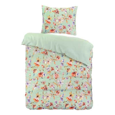 Afbeelding van Papillon Nora Dekbedovertrek Eenpersoons 140x200/220 Groen