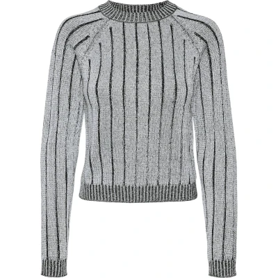 Afbeelding van Vero Moda Trui Vmvanja Ls O neck Pullover 10314099 Black/w. Silver Dames Maat S