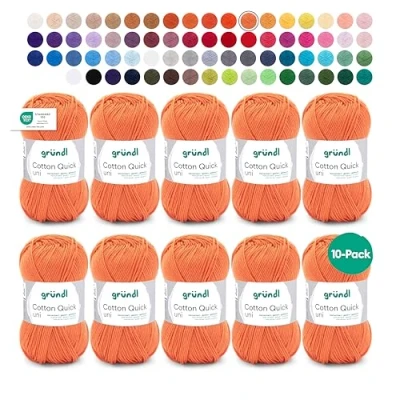 Afbeelding van 865 146 Cotton Quick Uni 10x50 gram oranje