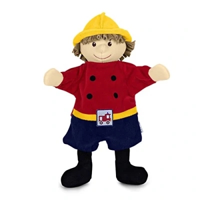 Afbeelding van Sterntaler Brandweerman handpop, 30 x 27 10 cm, rood/blauw