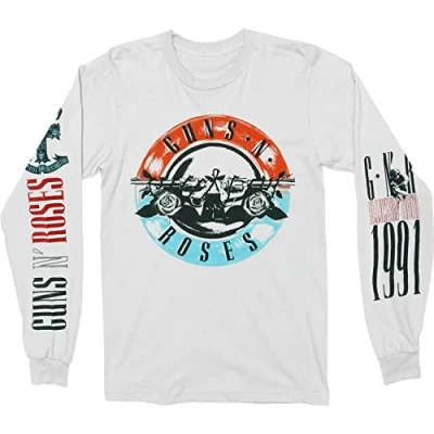 Afbeelding van Guns N&#039; Roses Longsleeve shirt M Motorcross Logo Wit