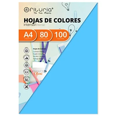 Afbeelding van 100 vellen DIN A4 80g blauw
