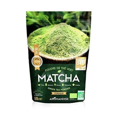 Image de Poudre de thé vert bio japonais Matcha 50 g