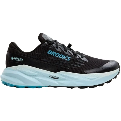 Afbeelding van Brooks Cascadia 19 GTX Trail hardloopschoenen, Dames, Maat: 40.5, Black ebony blue flower Schoenen
