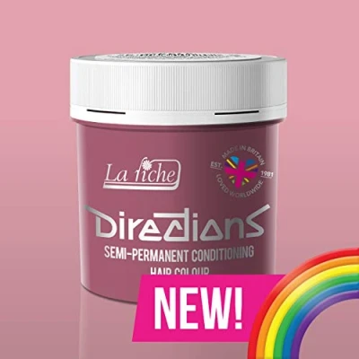 Image de 4 X New La Riche Directions Semi Permanent Hair Color 88ml Pastel Rose