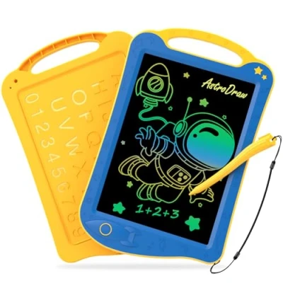 Afbeelding van HOMESTEC AstroDraw Speelgoed voor peuters van 2, 3, 4, 5, 6 jaar, cadeau jongens en meisjes, kleurrijk tekentablet kinderen, reisactiviteitenspeelgoed, ruimte krabbelbord