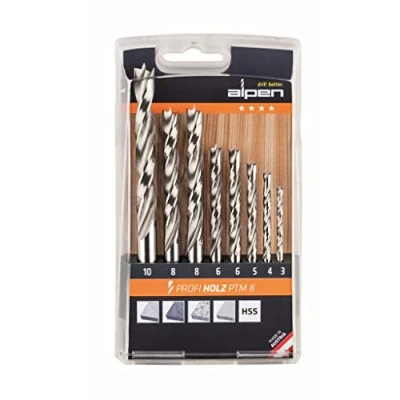 Afbeelding van Alpen 600093100 Hout spiraalboorset 8 delig 3 mm, 4 5 6 10 mm Cilinderschacht 1 set(s)