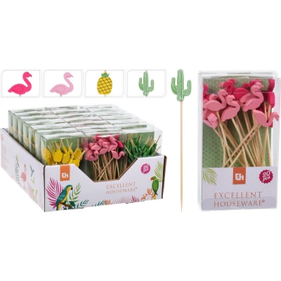 Afbeelding van Cocktailprikkers set ananas