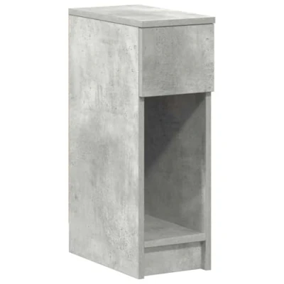 Afbeelding van vidaXL Nachtkastje met lade 20x36x60 cm betongrijs