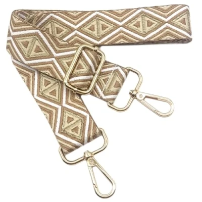 Afbeelding van Kleurrijke verstelbare schouderriem voor damestassen, kaki, 80 130 cm, tasriem met gouden karabijnhaak, duurzaam schoudertas, gitaar, moderne tassen, accessoires, 3,8 1201