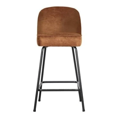 Afbeelding van BePureHome Vogue Barkruk Leer 65cm Bruin