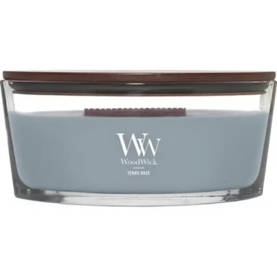 Afbeelding van WoodWick Geurkaars Ellipse Candle Terra Haze
