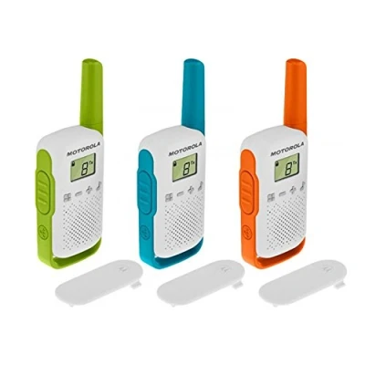 Image de MOTOROLA Solutions Lot de 3 Talkie Walkies TALKABOUT T42 PMR446 COLORIS Idéal famille