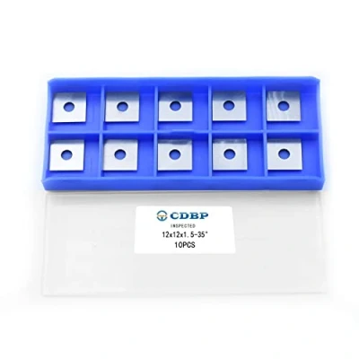 Afbeelding van CDBP 10 stuks wolfraamcarbide rechte vierkante snijpads 12 mm (12 x 1,5 mm) voor hout spiraal schaaf hoofd