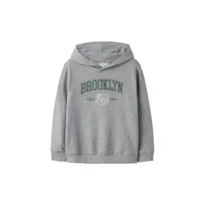 Afbeelding van Name it winter sweater jongens grijs regular fit NkmNewi