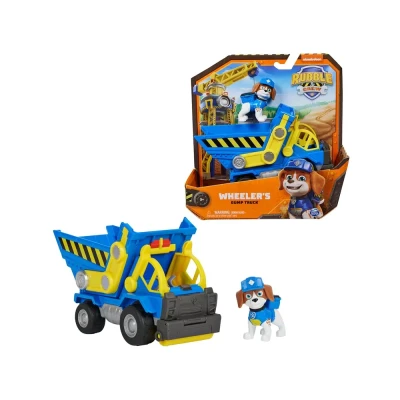 Afbeelding van Rubble &amp; Crew Wheeler’s Kiepwagen met speelfiguur en beweegbare onderdelen