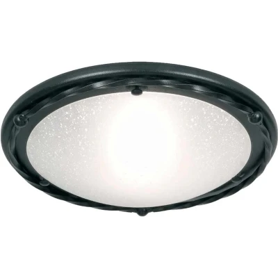 Afbeelding van Elstead Lighting LED Plafondlamp Pembroke 1X E27 Max 60W Dimbaar Black