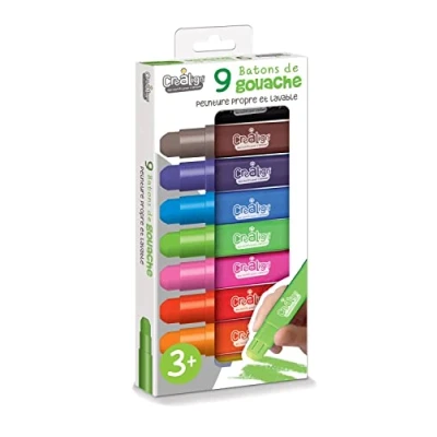 Afbeelding van Créa Lign Knutselset Gouache Sticks Mijn Eerste Verf Stiften Vetpotloden vanaf 3 jaar