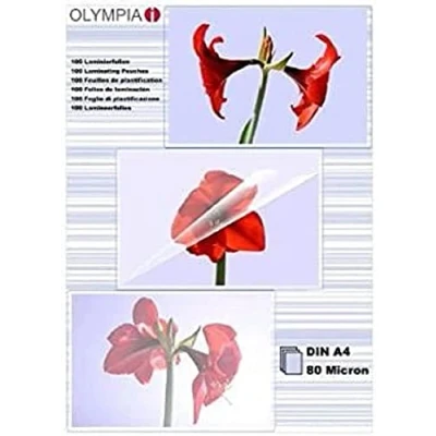 Afbeelding van 1x100 Olympia lamineerfolie DIN A4 80 micron 9166