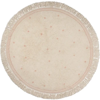 Afbeelding van Tapis petit vloerkleed emma dots roze Ø 130 cm