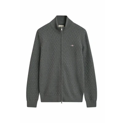 Afbeelding van Gant Vest Texture Grijs Maat M Heren