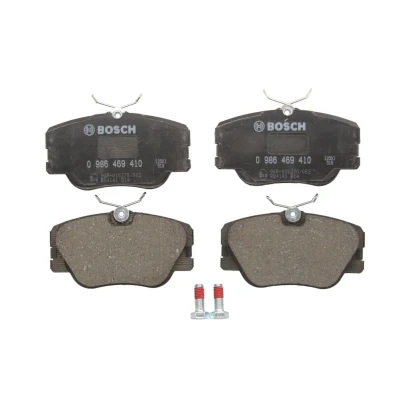 Afbeelding van BOSCH 0 986 469 410 Remblokkenset Low Metallic Met anti kreukplaat, schroeven toebehoren MERCEDES BENZ: W124 Saloon, E Class 190