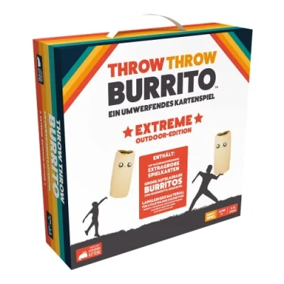 Afbeelding van Exploding Kittens Throw Burrito Extreme Outdoor Edition kaartspel 2 6 spelers vanaf 7 jaar en ouder 15 minuten Duits