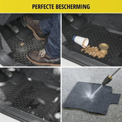 Afbeelding van WALSER 50696 Vloermatset Rubber voor en achter 4 Zwart Op maat gemaakt OPEL: Astra H Hatchback, TwinTop, GTC