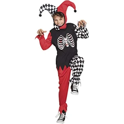 Afbeelding van Boland Kostuum Horror harlequin (4 6 jr) Kinderen clown Halloween verkleedkleding