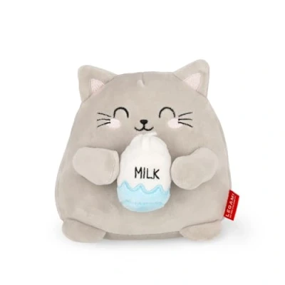 Afbeelding van Legami Super Soft Plush!, Kitty thema, mini formaat, met gepersonaliseerde identiteitskaart, alleen staand, 14 x 15 12 cm