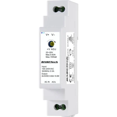 Afbeelding van Basetech PSDS 15 24 2 DIN rail netvoeding V 0.63 A W Aantal uitgangen: 1 x Inhoud: stuk(s)