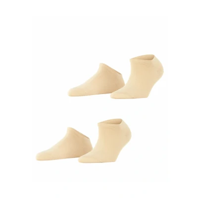 Afbeelding van Esprit Uni 2 Pack duurzaam organisch katoen multipack sneakersokken dames beige Maat 35 38