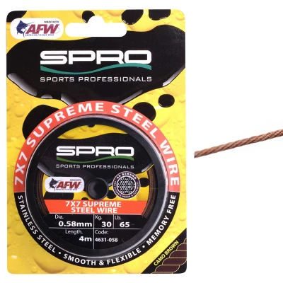 Afbeelding van Spro 7x7 Supreme Steel Wire 4m Maat : 40lb 0.46mm 18 kilo