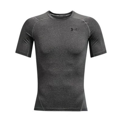 Image de Under Armour Funktionsshirt, schnelltrocknendes T Shirt mit Kompressionspassform, Carbon Heather / Black, S