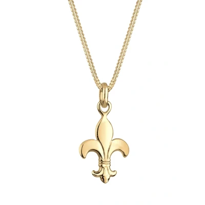 Afbeelding van Elli Basic Halskette Schwertlilie Ketting goldcoloured, Dames, Maat: 45, Gold coloured