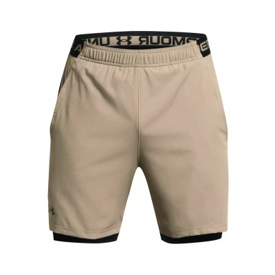 Afbeelding van Under Armour Vanish Woven 2 in 1 Korte Broek Beige L Man