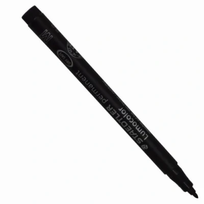 Afbeelding van Viltstift Staedtler Lumocolor 317 permanent M zwart
