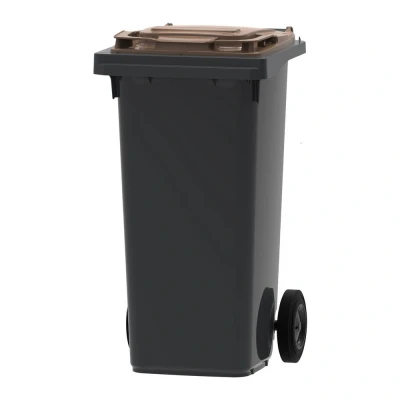 Afbeelding van Mini container Grijs/bruin Inhoud: 120 liter