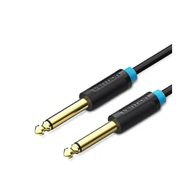 Afbeelding van VENTION Mono TS gitaarkabel 6,35 mm naar zinklegering behuizing met elektrische gitaar/versterker/bas/mandoline/mixer/toetsenbord