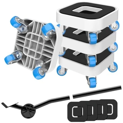 Afbeelding van NIUXX Meubellift, zware meubellifter set met 360 graden draaibare wielen, verplaatsingsset meubelliftset voor banken, tafels, stoelen, bedden, maximale capaciteit 350 kg