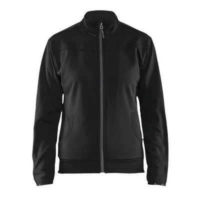 Image de Sweat zippé femme noir/gris foncé