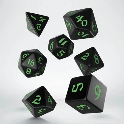 Afbeelding van Polydice Set Q Workshop Classic Runic Black Green