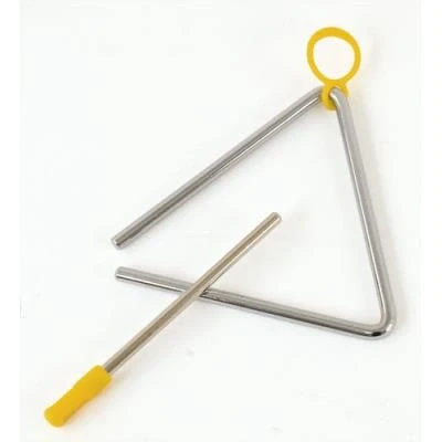 Image de Percussions enfants FUZEAU TRIANGLE 13 CM ATTACHE PLASTIQUE à main
