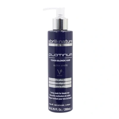 Afbeelding van abril et nature Platinum Professional Masker Voor Blond, Gekleurd, Strengen en/of Grijzend Haar Matterend Paars Afscheid van geelachtige tinten Platina Look 200 ml
